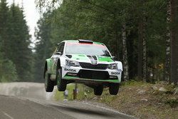 Pontus Tidemand and Emil Axelsson, Skoda Motorsport Skoda Fabia R6