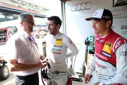 Ernst Moser, Mike Rockenfeller, Timo Scheider, Audi Sport Team Phoenix Audi RS 5 DTM