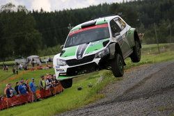 Pontus Tidemand and Emil Axelsson, Skoda Motorsport Skoda Fabia R5