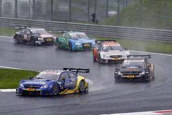 Gary Paffett, ART Grand Prix Mercedes-AMG C63 DTM leads Pascal Wehrlein, HWA AG Mercedes-AMG C63 DTM