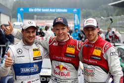 Ganador de la Carrera: Mattias Ekström, Audi Sport Team Abt Sportsline, Audi A5 DTM, el segundo luga