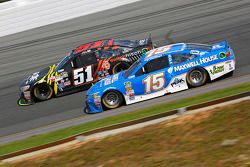 Justin Allgaier, HScott Motorsports Chevrolet and Clint Bowyer, Michael Waltrip Racing Toyota