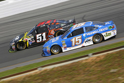 Justin Allgaier, HScott Motorsports Chevrolet and Clint Bowyer, Michael Waltrip Racing Toyota