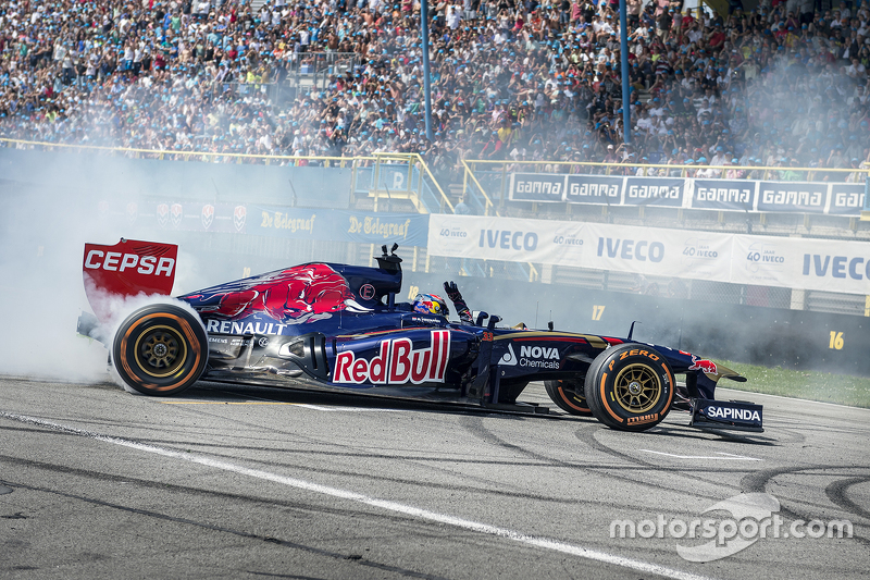 Max Verstappen performs at Red Bull Showrun: Assen