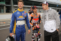 Marco Andretti, Andretti Autosport Honda and Dani Pedrosa, Repsol Honda Team and Nicky Hayden