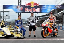 Marco Andretti, Andretti Autosport Honda and Dani Pedrosa, Repsol Honda Team and Nicky Hayden