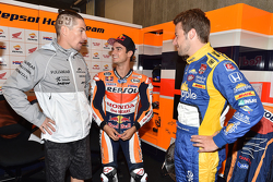 Marco Andretti, Andretti Autosport Honda and Dani Pedrosa, Repsol Honda Team and Nicky Hayden
