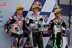 Ganador de la pole Danny Kent, segundo lugar Miguel Oliveira, tercer lugar Zulfahmi Khairuddin