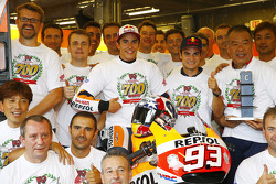 Marc Marquez, Repsol Honda Team, fête sa victoire