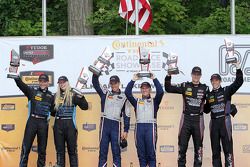 GTC podium: winners #33 Riley Motorsports SRT Viper GT3-R: Ben Keating, Jeroen Bleekemolen, second p