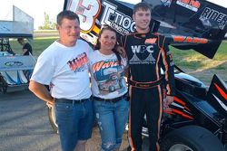 Kevin Ward Sr. with wife Pamela and son Kevin Ward Jr.