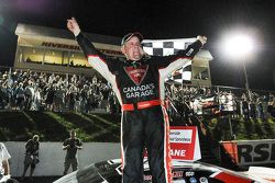 Winner Scott Steckly celebrates his victory