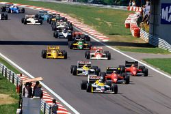 Start: Nigel Mansell, Williams aan de leiding