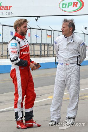 Nick Heidfeld, Mahindra Racing, und Jacques Villeneuve, Venturi