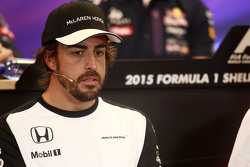 Fernando Alonso, McLaren in the FIA Press Conference