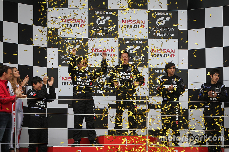 Podium: winner Jose Gerard Policarpio, second place Andika Rama, third place Akshay Gupta