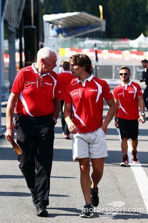 (L to R): John Booth, Manor F1 Team Team Principal with Roberto Merhi, Manor F1 Team