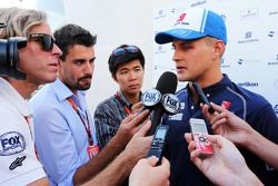 Marcus Ericsson, Sauber F1 Team com jornalistas