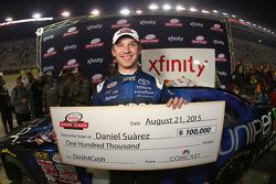 Dash 4 Cash winner Daniel Suarez, Joe Gibbs Racing Toyota