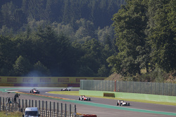 Alex Palou, Campos Racing leads Esteban Ocon, ART Grand Prix & Alfonso Celis Jr., ART Grand Prix