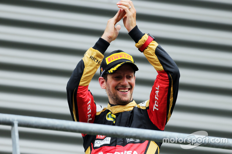 Peringkat ketiga Romain Grosjean, Lotus F1 Team