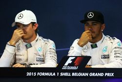 Пресс-конференция FIA: Нико Росберг, Mercedes AMG F1 и Льюис Хэмилтон, Mercedes AMG F1