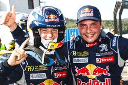 Winner Timmy Hansen, Team Peugeot Hansen, second place Davy Jeanney, Team Peugeot Hansen