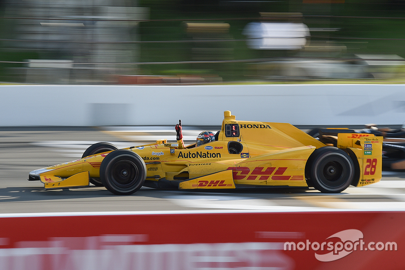 Le vainqueur Ryan Hunter-Reay, Andretti Autosport Honda