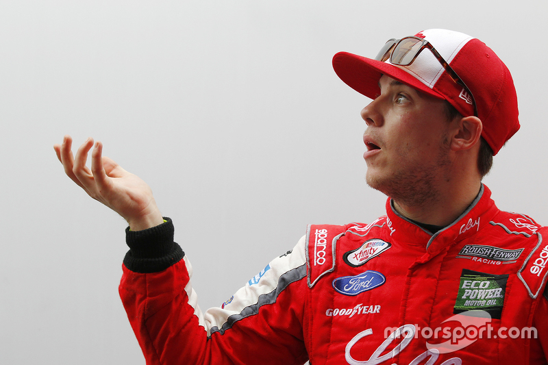Ryan Reed, Roush Fenway Racing Ford checks for rain