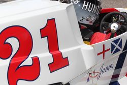 Freddie Hunt drives his father's Hesketh
