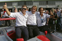Para legenda Audi Tom Kristensen, Frank Biela, Emanuele Pirro