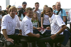 Legende Audi Frank Biela, Tom Kristensen, Emanuele Pirro