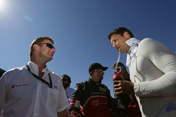 Allan McNish and Loic Duval, Audi Sport Team Joest