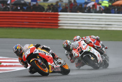 Dani Pedrosa, Repsol Honda Team, Danilo Petrucci, Pramac Racing Ducati, et Andrea Dovizioso, Ducati Team