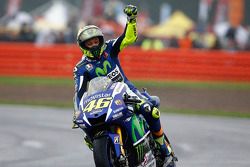 Valentino Rossi, Yamaha Factory Racing, fête sa victoire