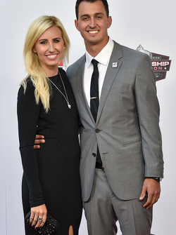 Graham Rahal, Rahal Letterman Lanigan Racing Honda with Courtney Force