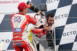 Podium : le troisième Andrea Dovizioso, Ducati Team, et le deuxième Danilo Petrucci, Pramac Racing Ducati