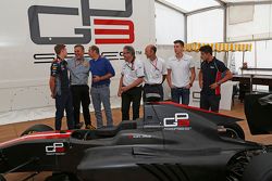 Daniil Kvyat, Bruno Michel, Didier Perrin, Alex Lynn etMitch Evans