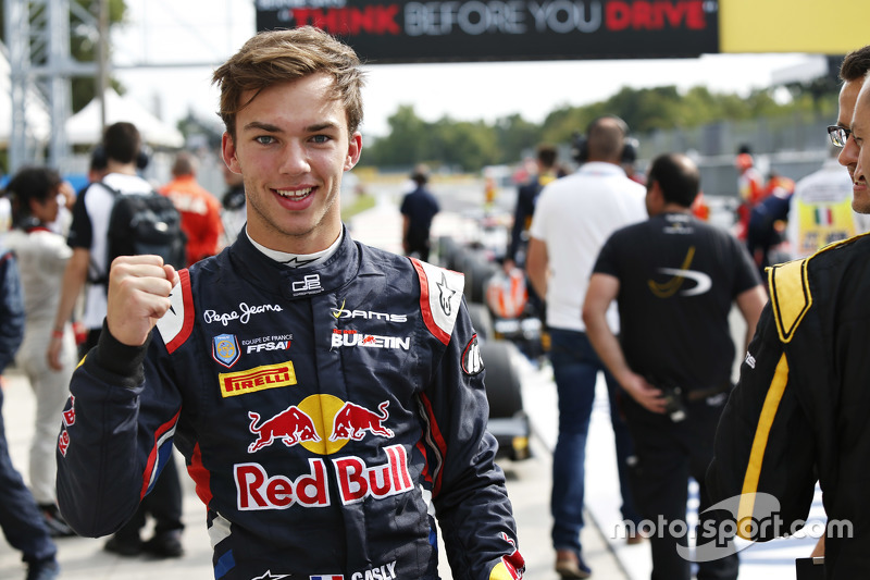 Le poleman Pierre Gasly, DAMS