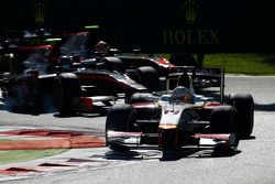 2015 GP2 Series Round 7.   Spa-Francorchamps, Spa, Belgium.  Saturday 5 September 2015.Arthur Pic, Campos Racing leads Sergey Sirotkin, Rapax and Nobuharu Matsushita, ART Grand Prix