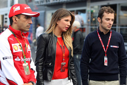 Marc Gene, Ferrari Test Driver with Federica Masolin, Sky F1 Italia Presenter and Luca Filippi, Sky Sports F1 TV Presenter