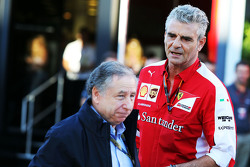Жан Тодт,президент FIA и Маурицио Арривабене, руководитель команды Ferrari