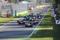 Start: Esteban Ocon, ART Grand Prix leads