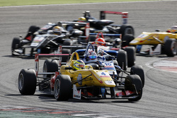 Gustavo Menezes, Jagonya Ayam with Carlin, Volkswagen, George Russell, Carlin Dallara Volkswagen et Pietro Fittipaldi, Fortec Motorsports Dallara Mercedes-Benz