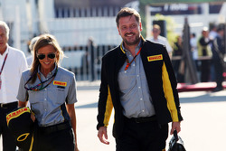 Paul Hembery, Pirelli Motorsport Director with his Personal Assistant Ilaria Parolari