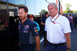 Christian Horner, Red Bull Racing, Team Principal et le Dr Helmut Marko, Consultant Red Bull Motorsport