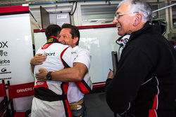 LMP2 polesitter Harry Tincknell, Jota Sport celebrates