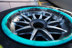 A Mercedes AMG F1 Pirelli tyre