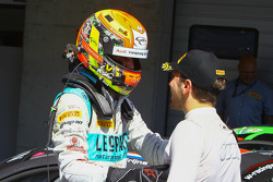 Winners Laurens Vanthoor, Robin Frijns