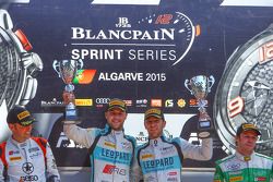 Podium: winners Laurens Vanthoor, Robin Frijns